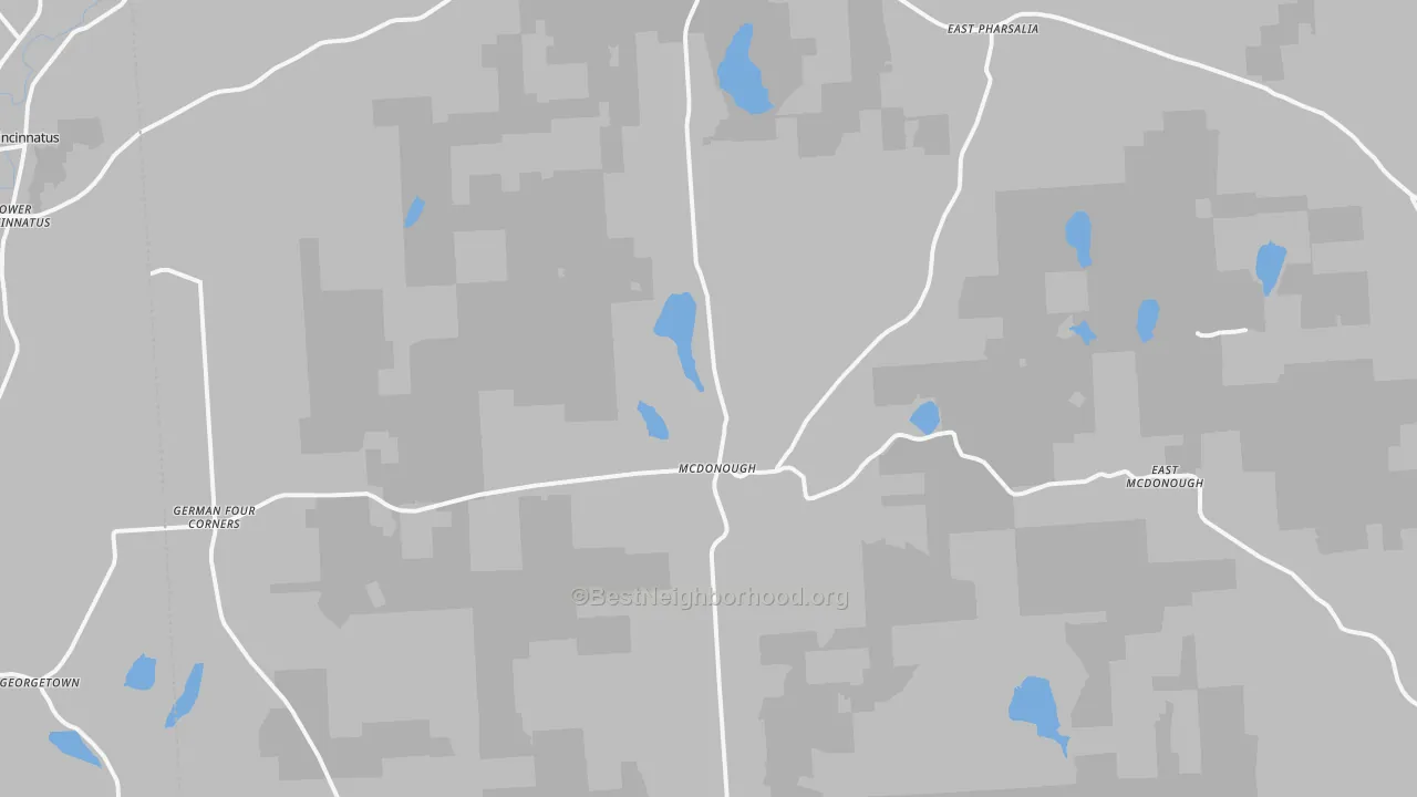 Transit Grade map of Mc Donough, NY