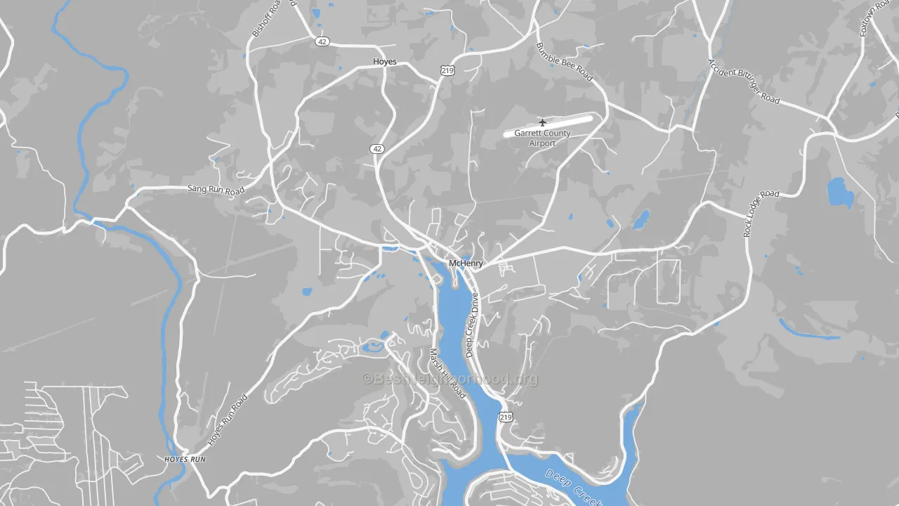 Transit Grade map of Mc Henry, MD