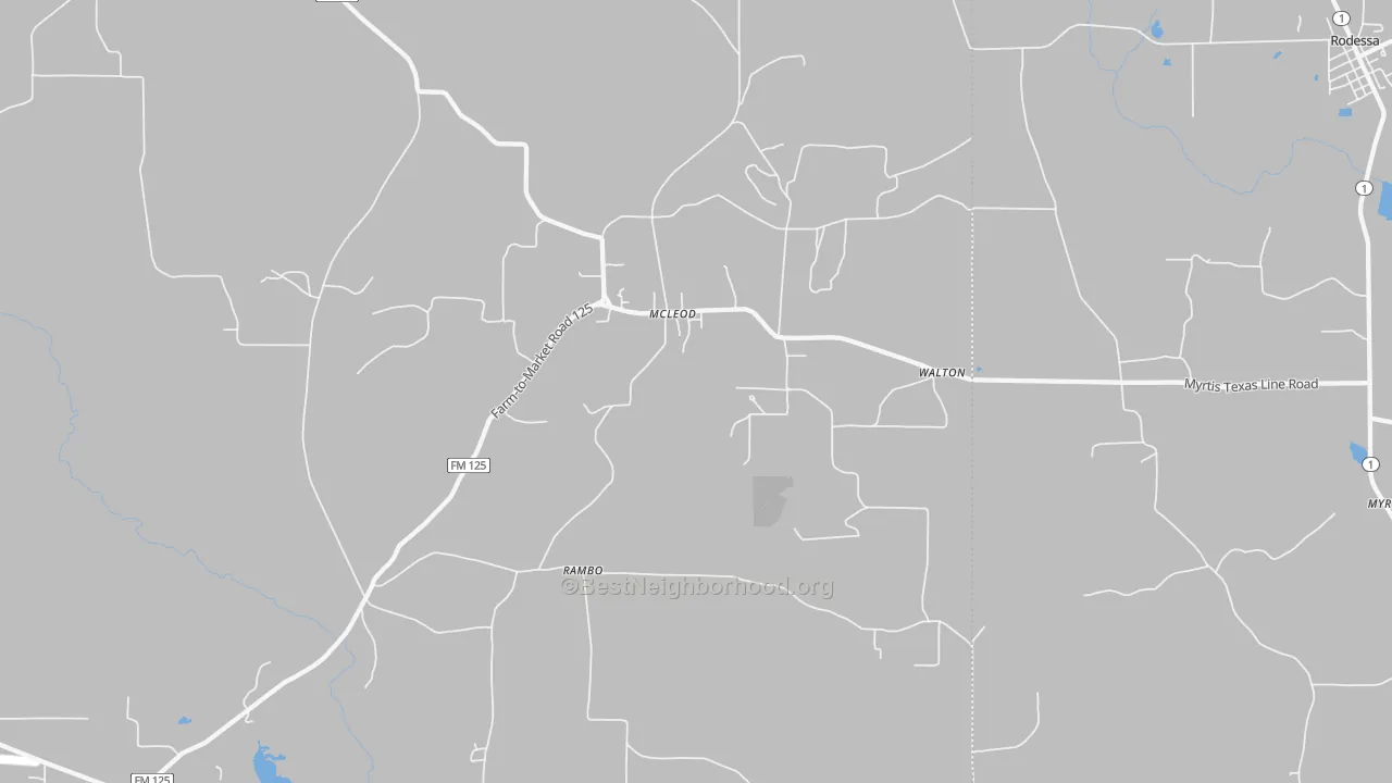 Transit Grade map of Mc Leod, TX