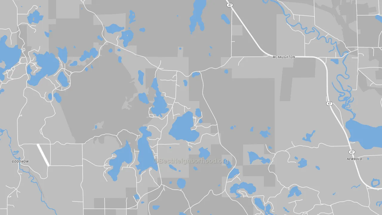 Transit Grade map of Mc Naughton, WI