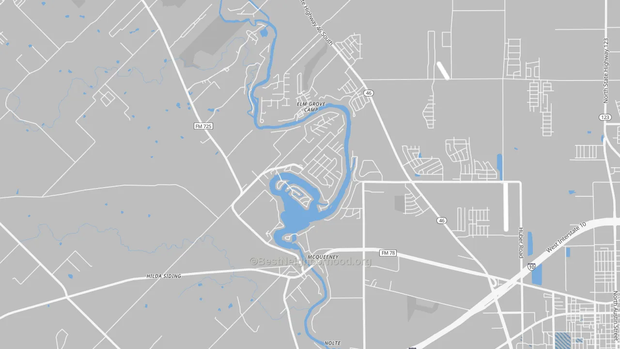 Transit Grade map of Mc Queeney, TX