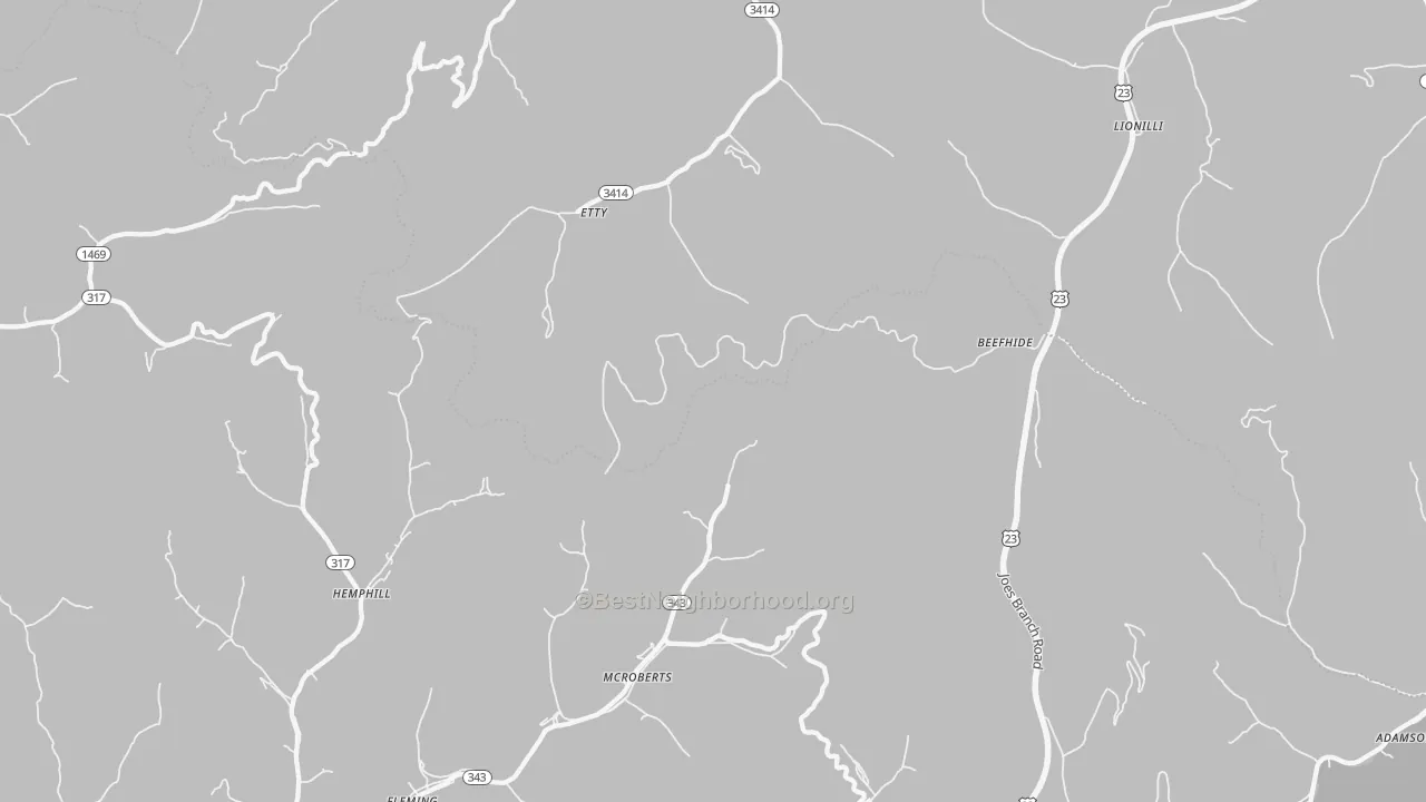 Transit Grade map of Mc Roberts, KY