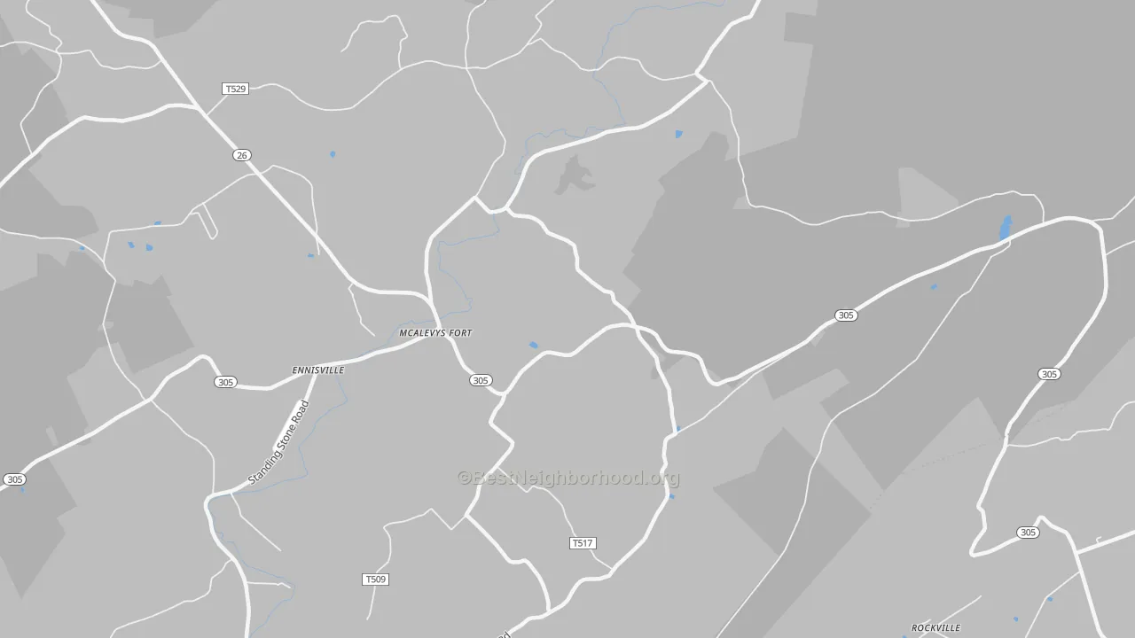 Transit Grade map of McAlevys Fort, PA