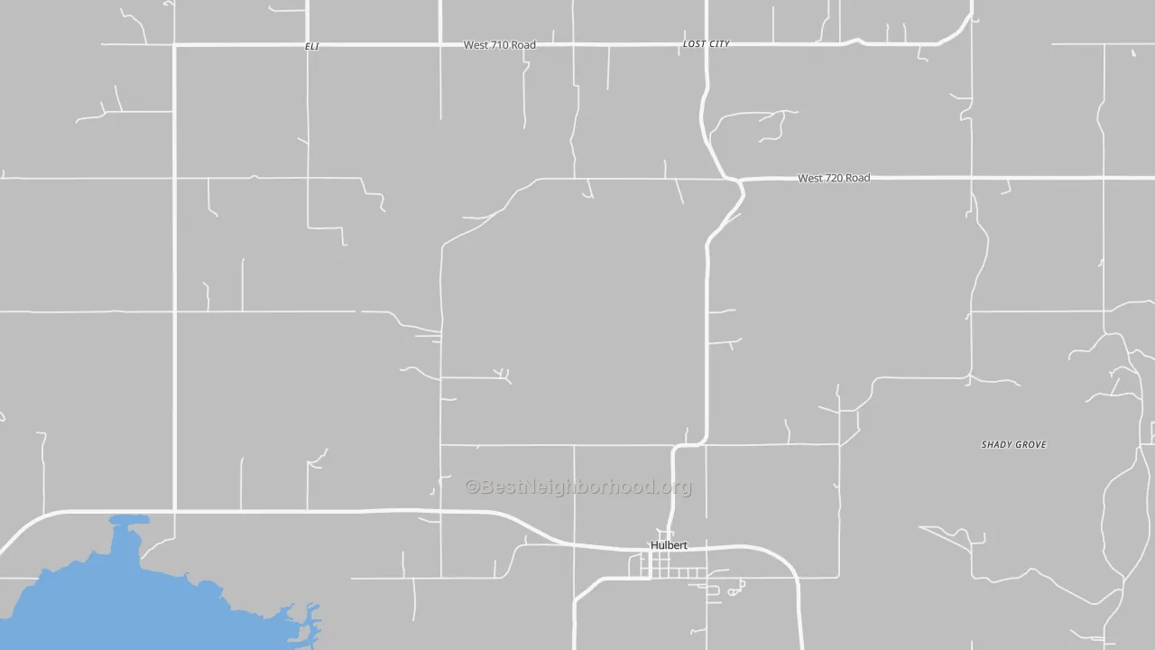 Transit Grade map of McBride, OK