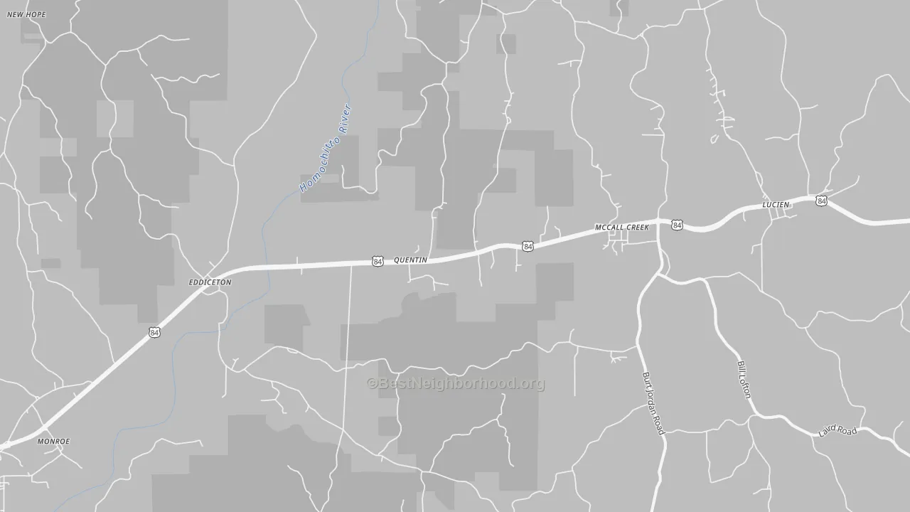 Transit Grade map of McCall Creek, MS