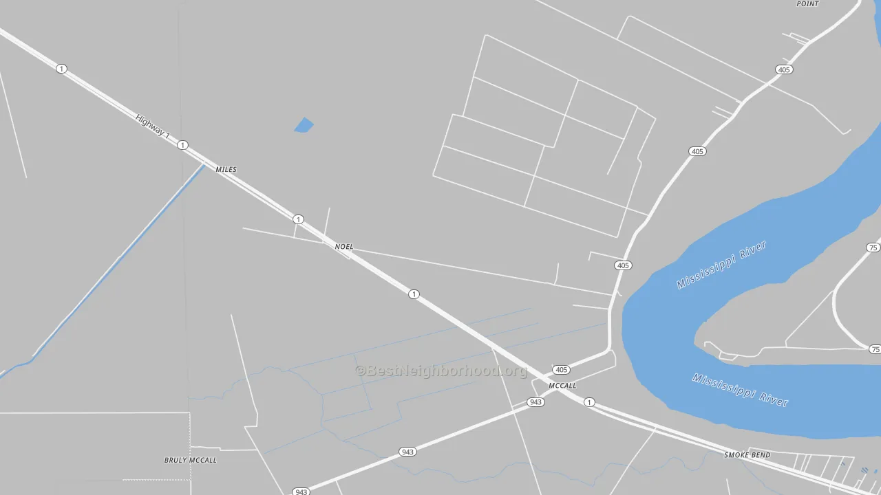 Transit Grade map of McCall, LA
