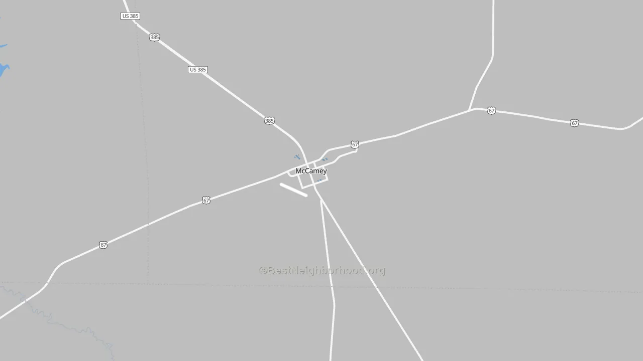 Transit Grade map of McCamey, TX
