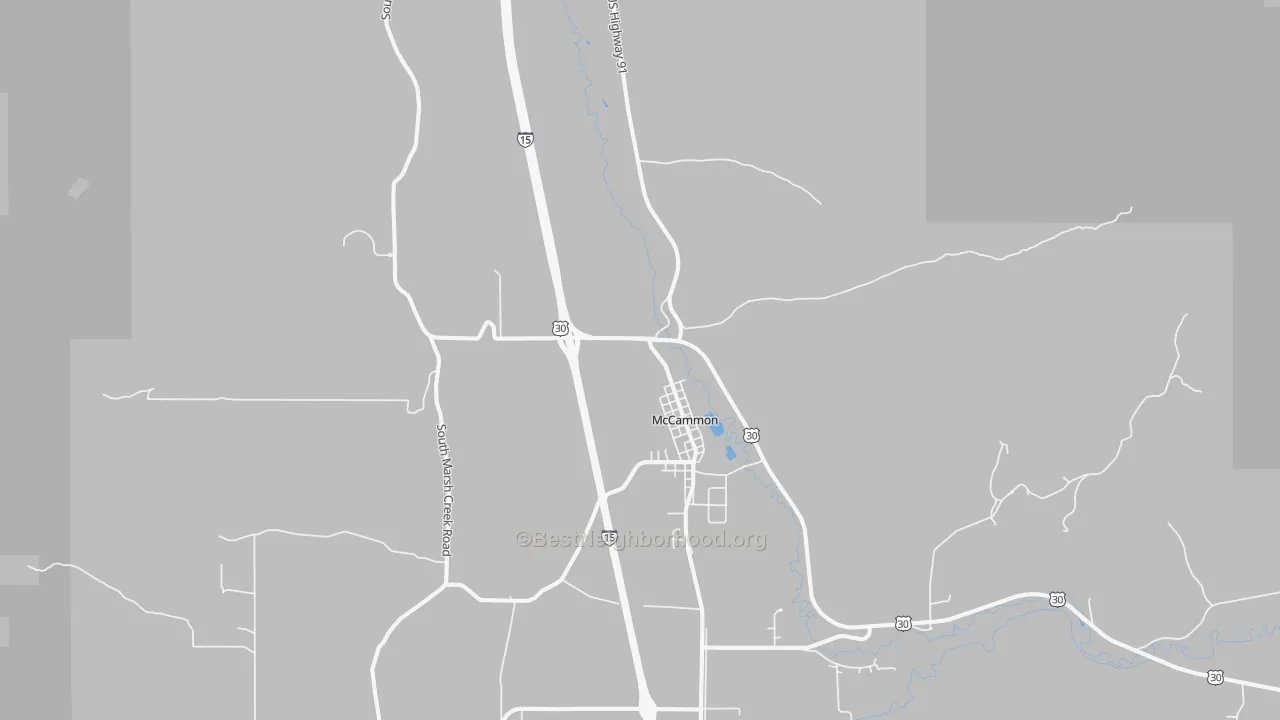 Transit Grade map of McCammon, ID