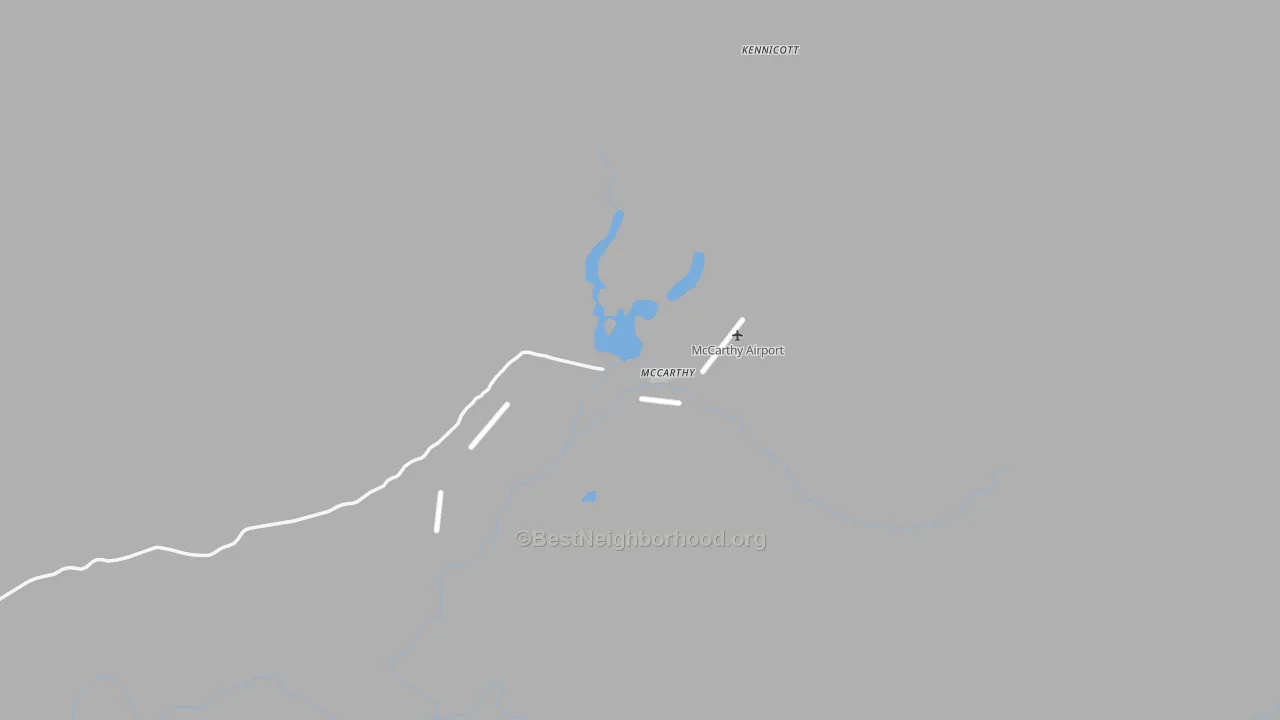Transit Grade map of McCarthy, AK