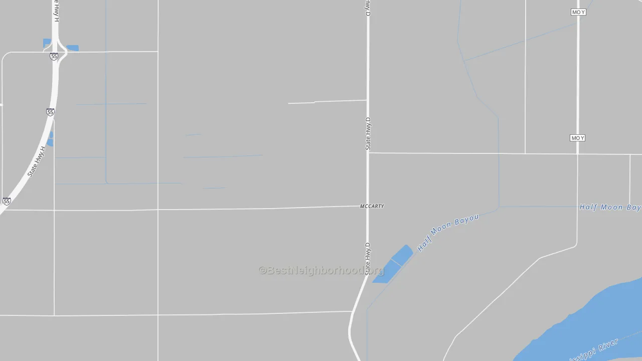 Transit Grade map of McCarty, MO
