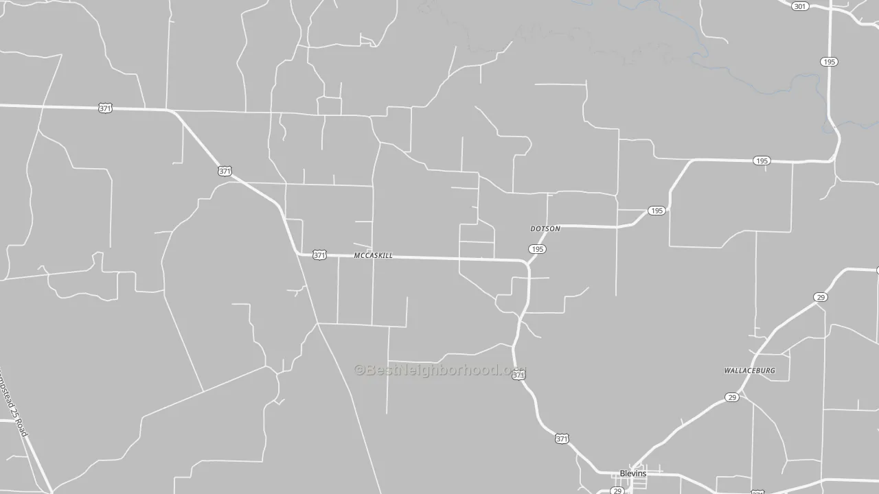 Transit Grade map of McCaskill, AR