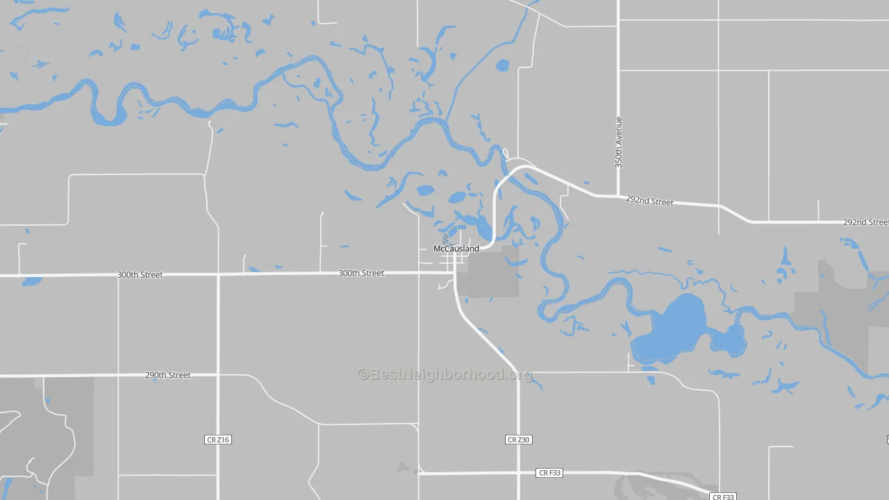 Transit Grade map of McCausland, IA