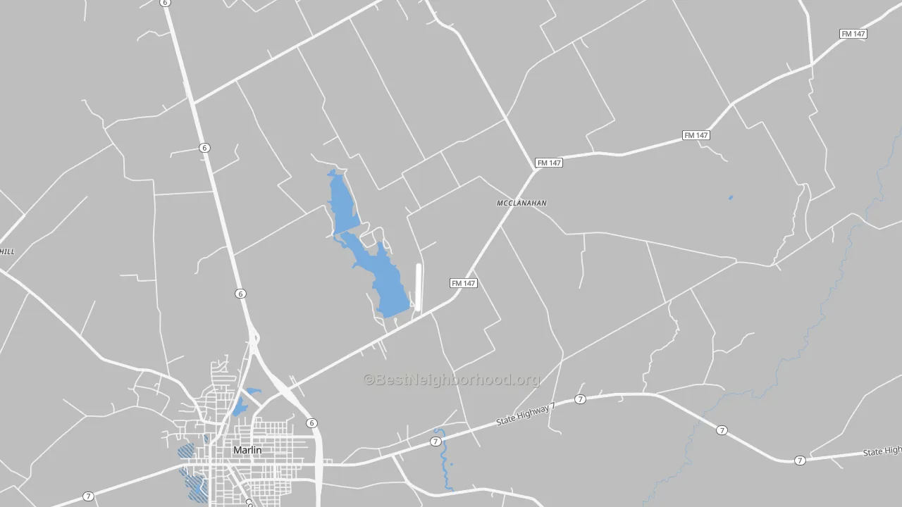 Transit Grade map of McClanahan, TX