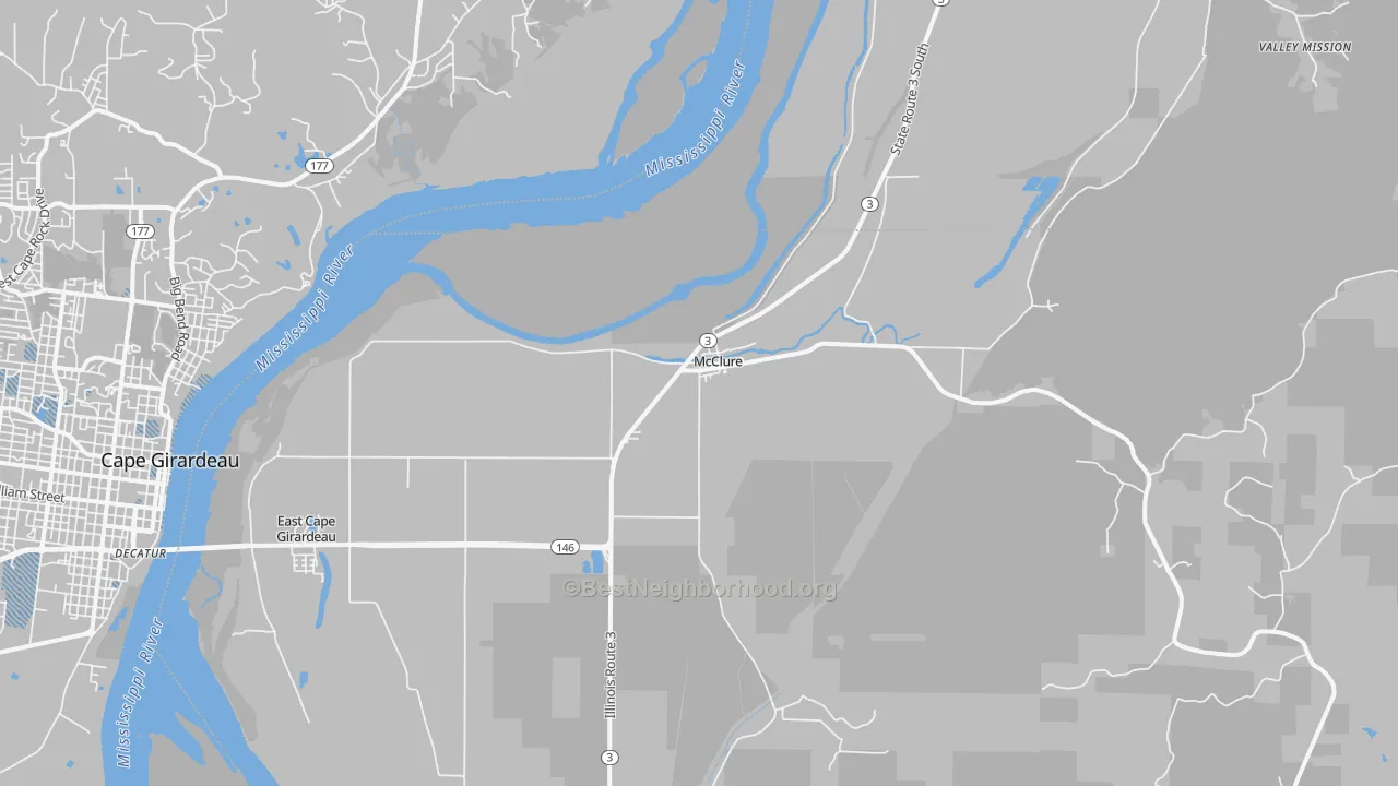 Transit Grade map of McClure, IL