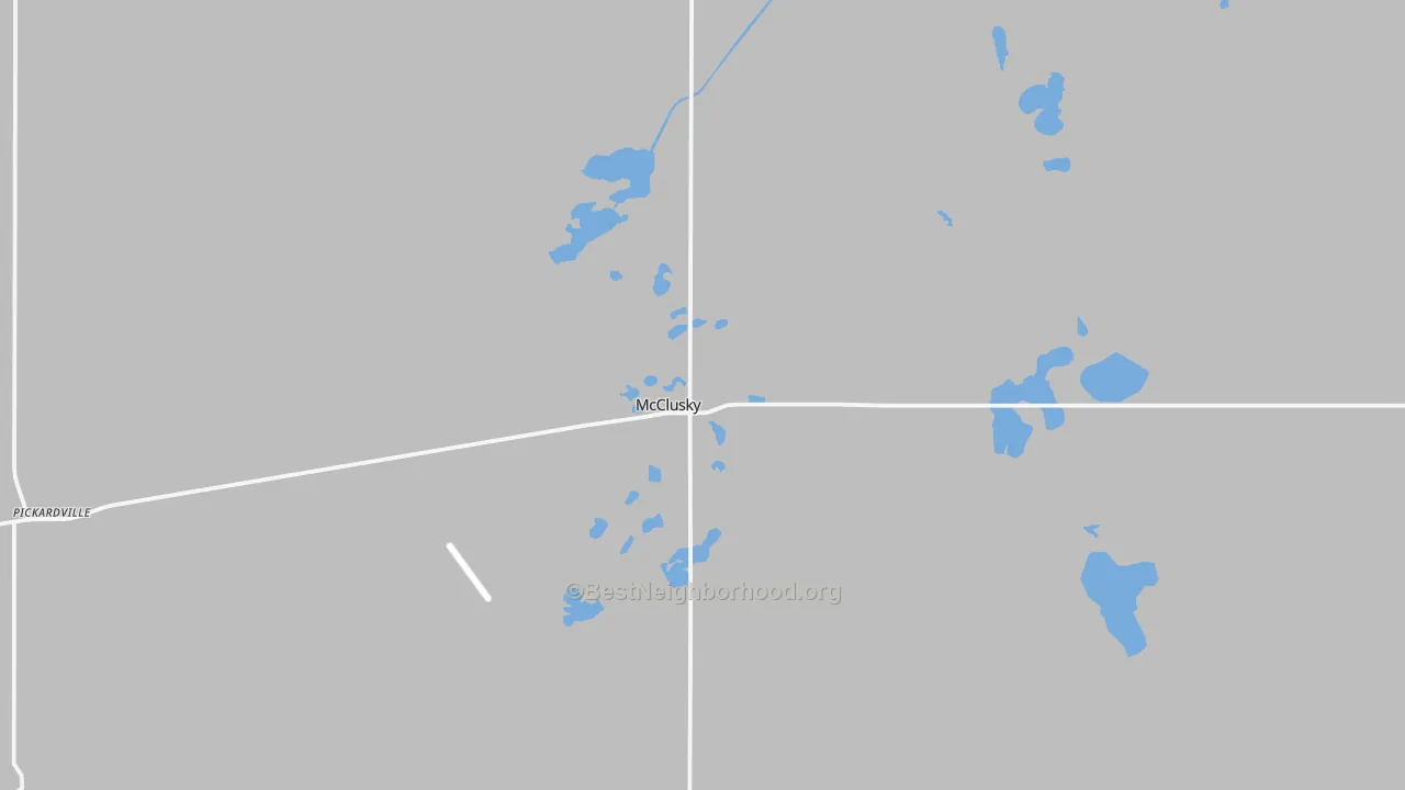 Transit Grade map of Mcclusky, ND