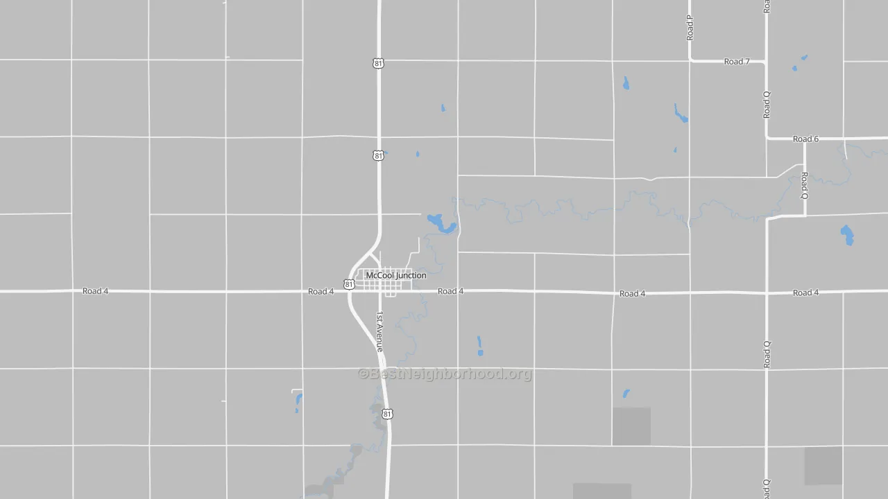 Transit Grade map of McCool Junction, NE