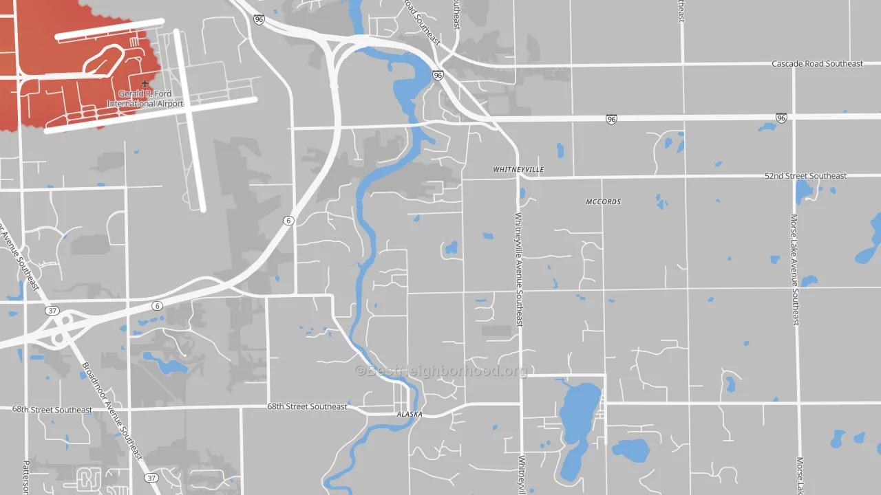 Transit Grade map of McCords, MI