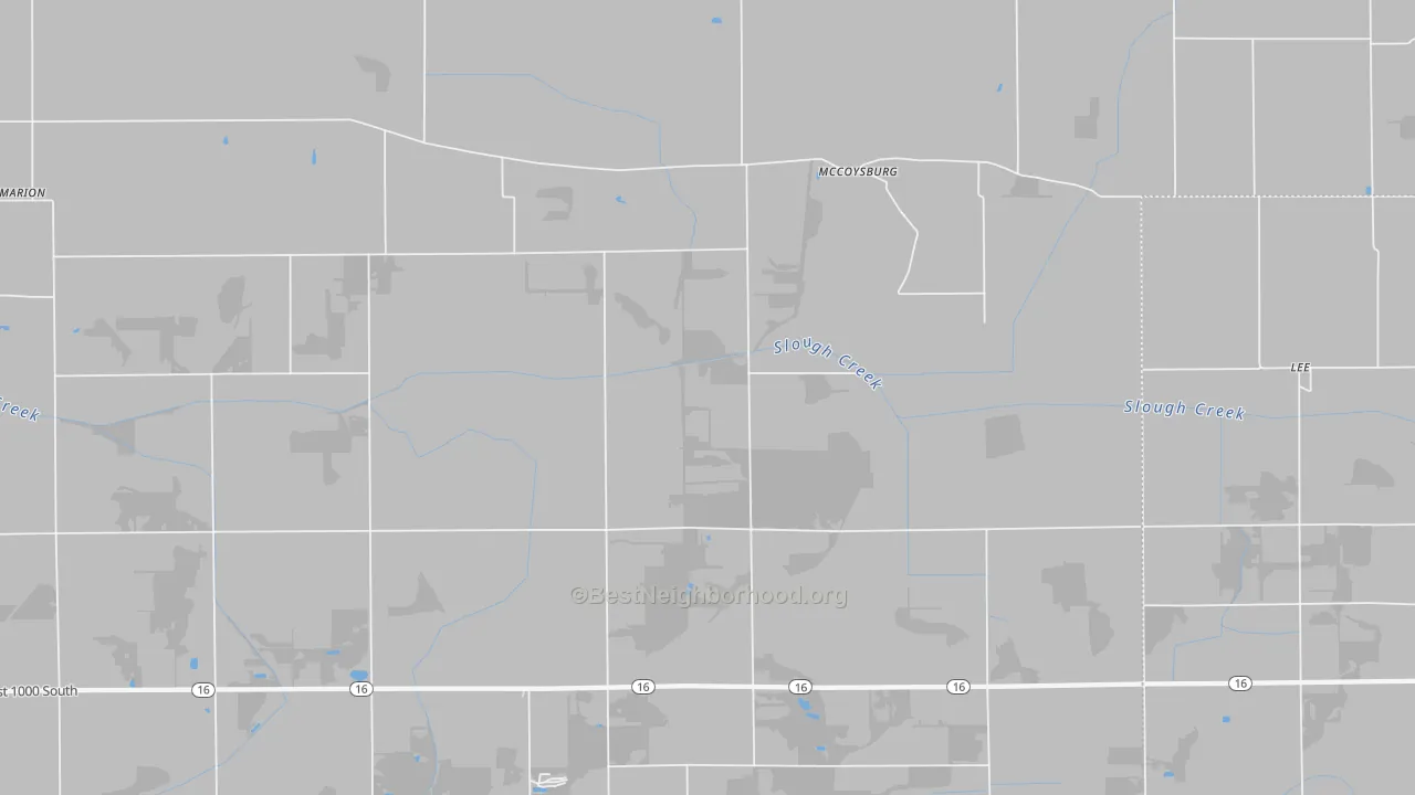 Transit Grade map of McCoysburg, IN
