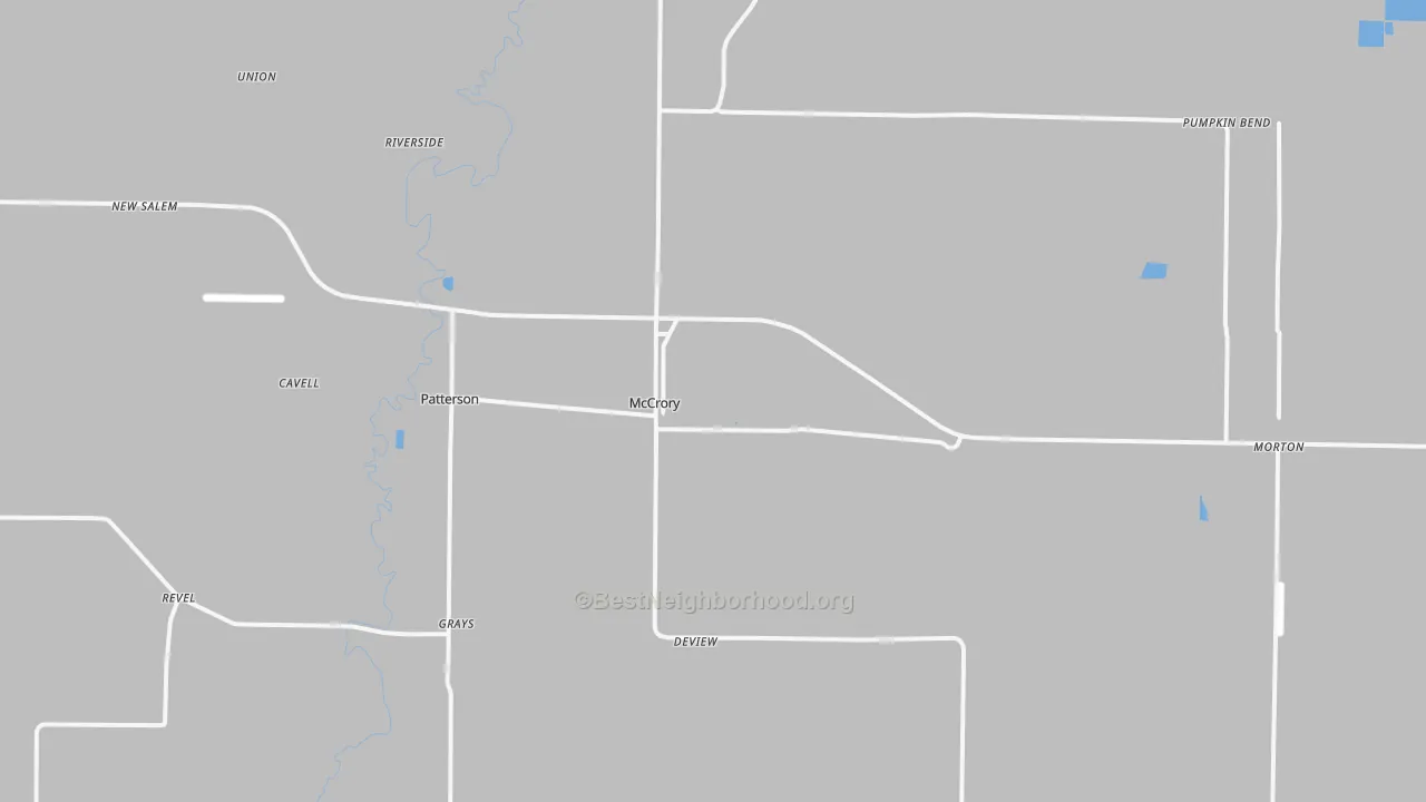 Transit Grade map of McCrory, AR