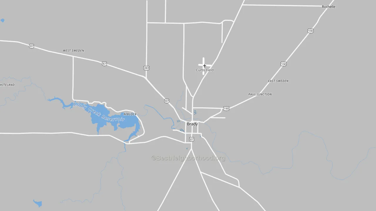 Transit Grade map of McCulloch County, TX