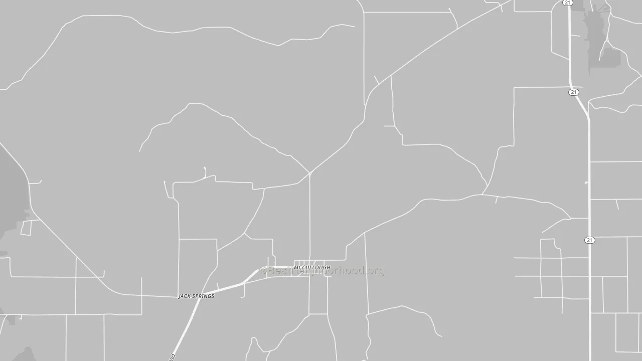 Transit Grade map of McCullough, AL