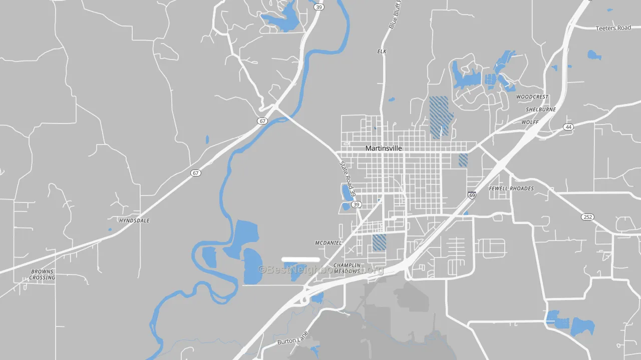 Transit Grade map of McDaniel, IN
