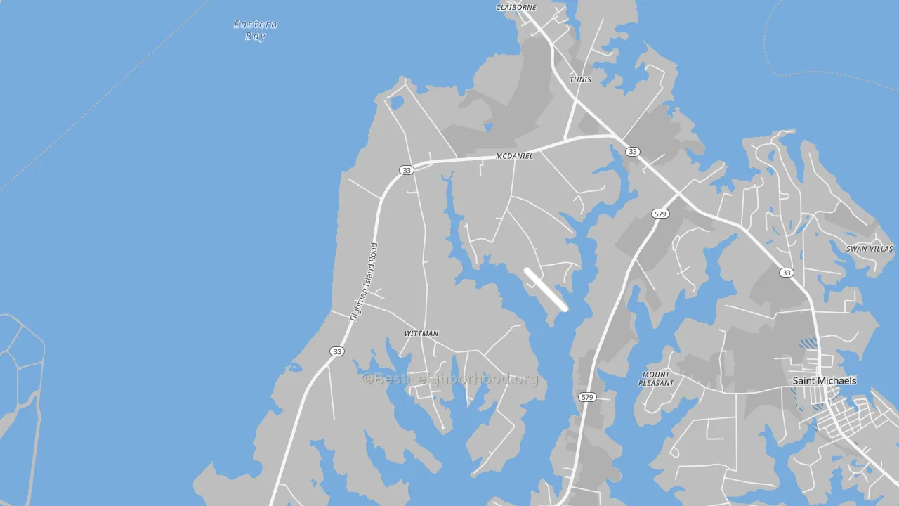 Transit Grade map of Mcdaniel, MD