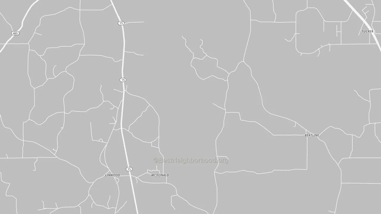 Transit Grade map of McDonald, MS