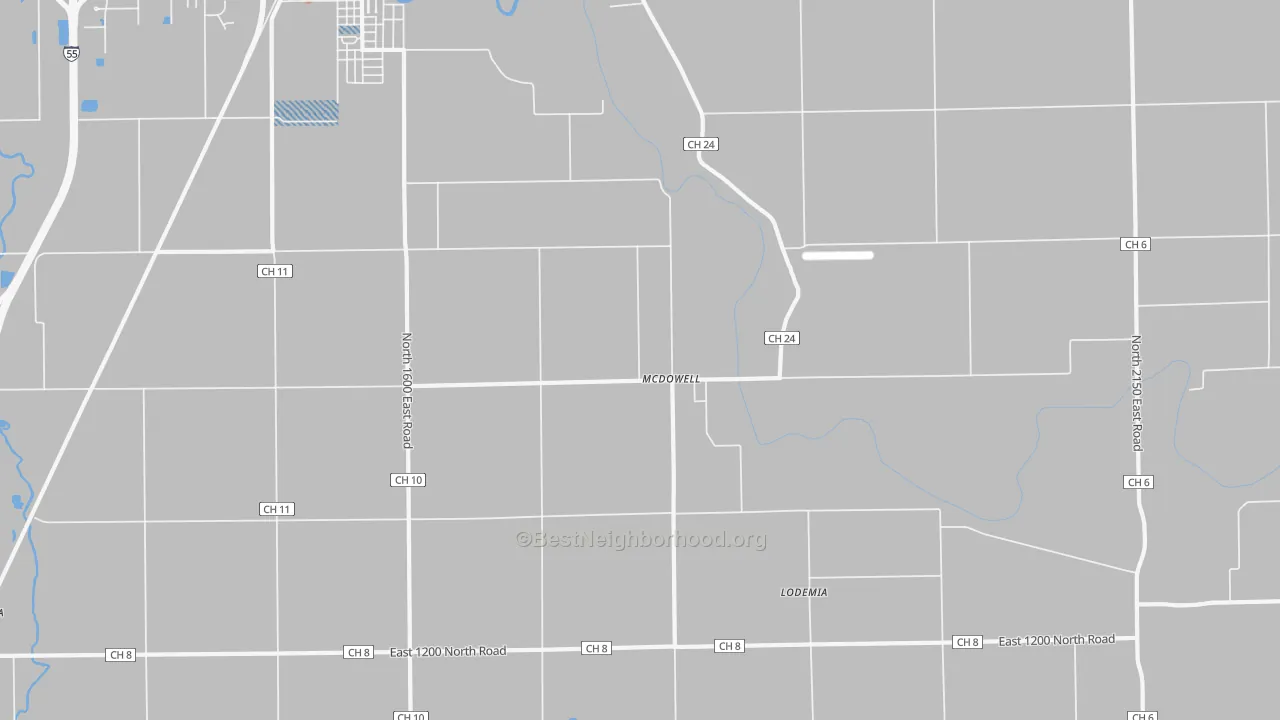 Transit Grade map of McDowell, IL