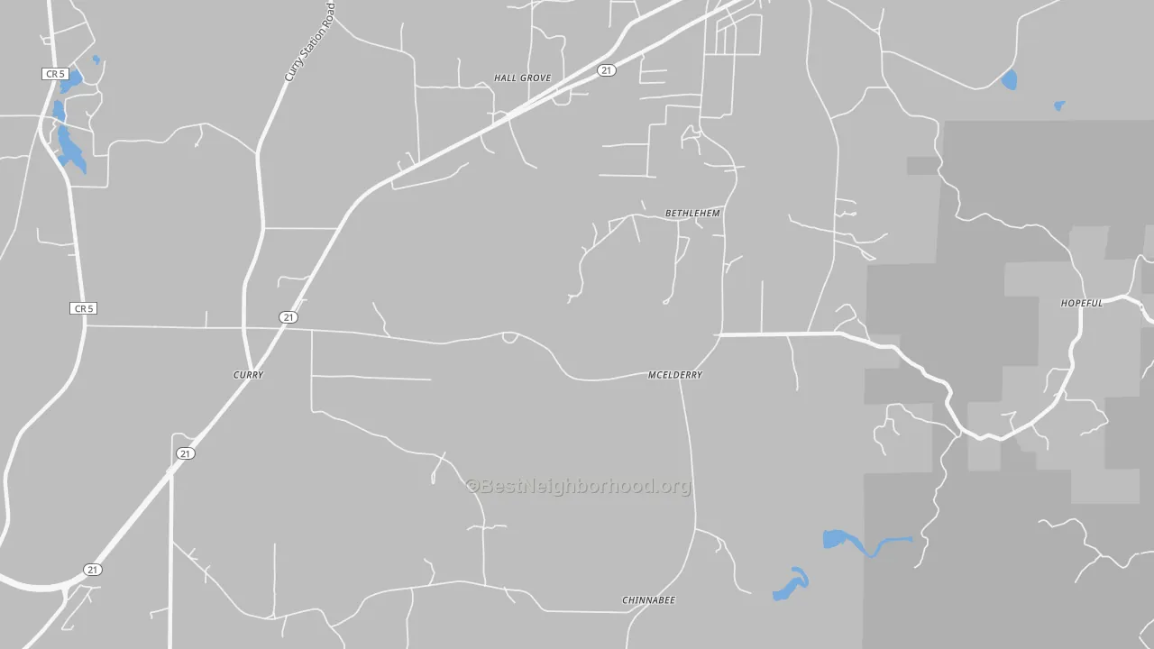 Transit Grade map of McElderry, AL