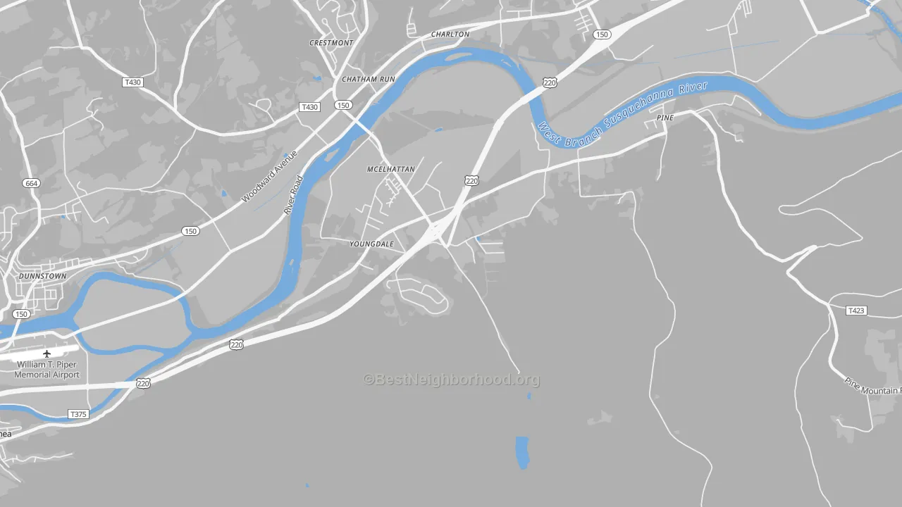 Transit Grade map of McElhattan, PA