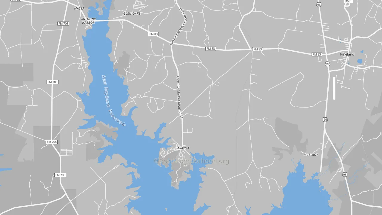 Transit Grade map of McElroy, TX