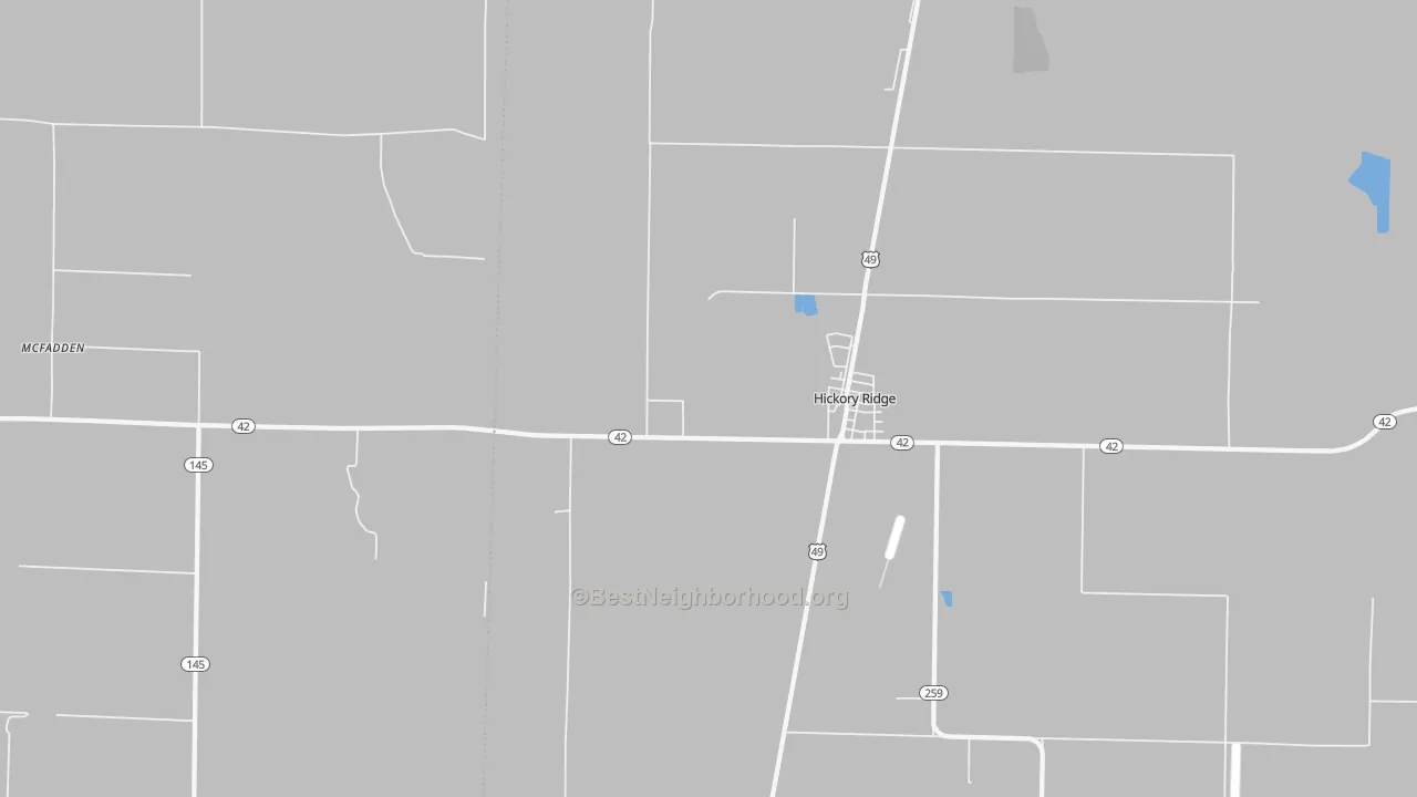 Transit Grade map of McFadden, AR