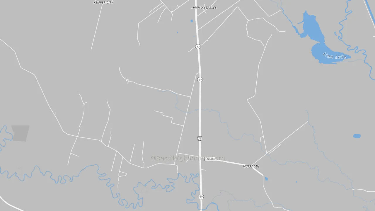 Transit Grade map of Mcfaddin, TX