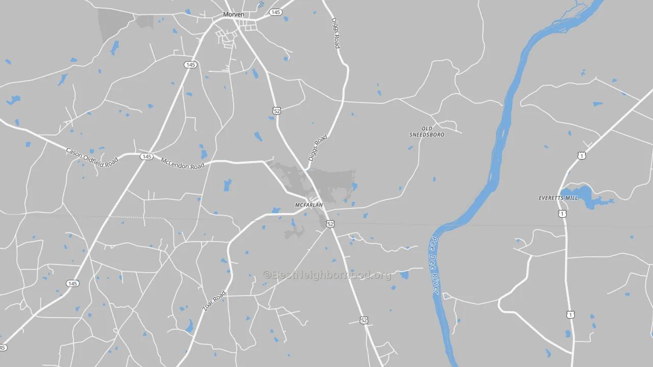 Transit Grade map of McFarlan, NC