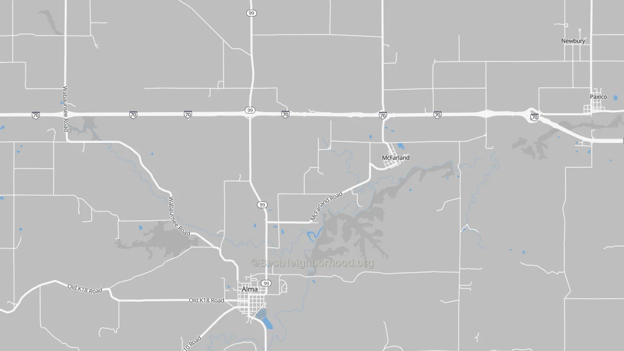 Transit Grade map of McFarland, KS