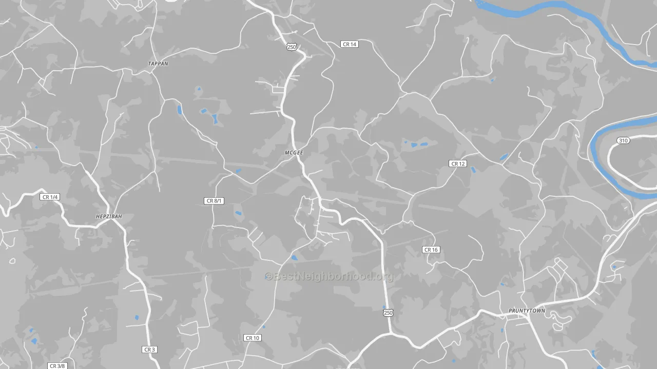 Transit Grade map of McGee, WV