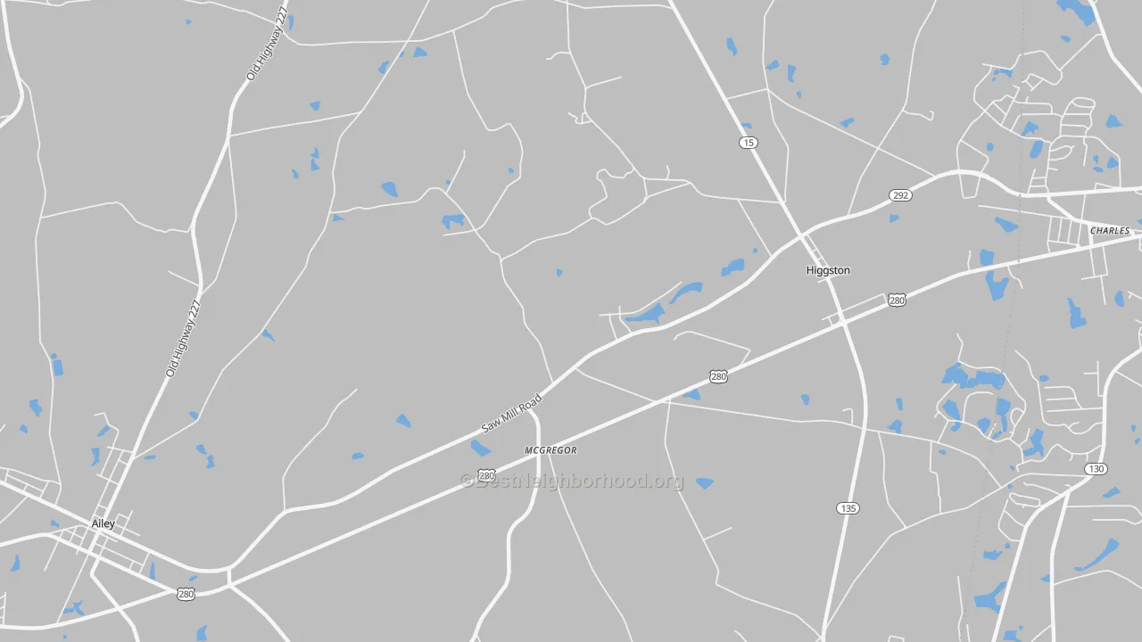 Transit Grade map of McGregor, GA