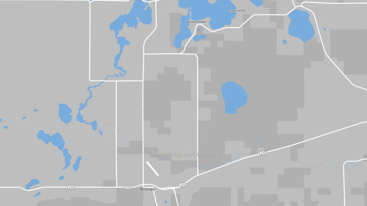 Transit Grade map of McGregor, MN