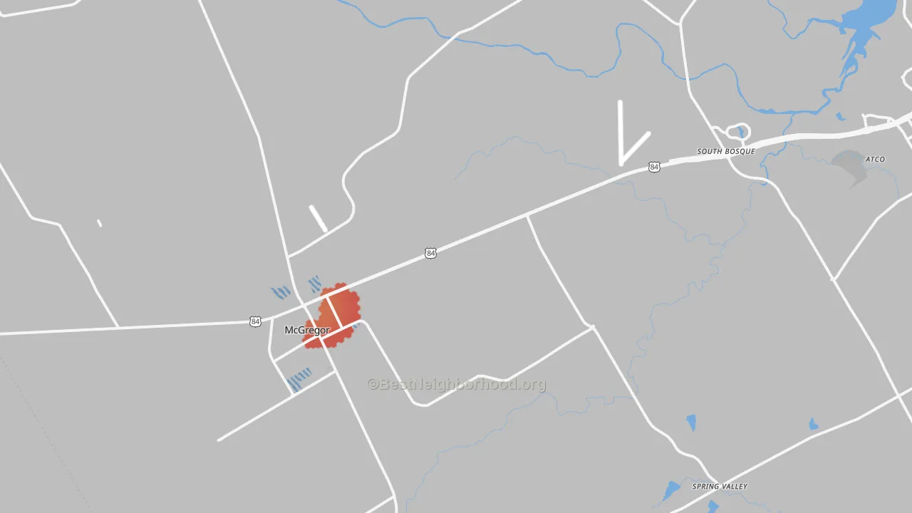 Transit Grade map of McGregor, TX