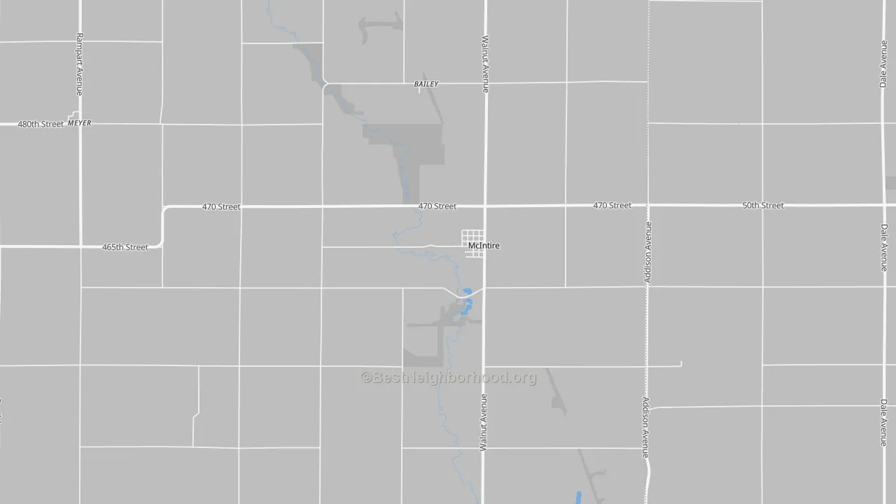 Transit Grade map of McIntire, IA