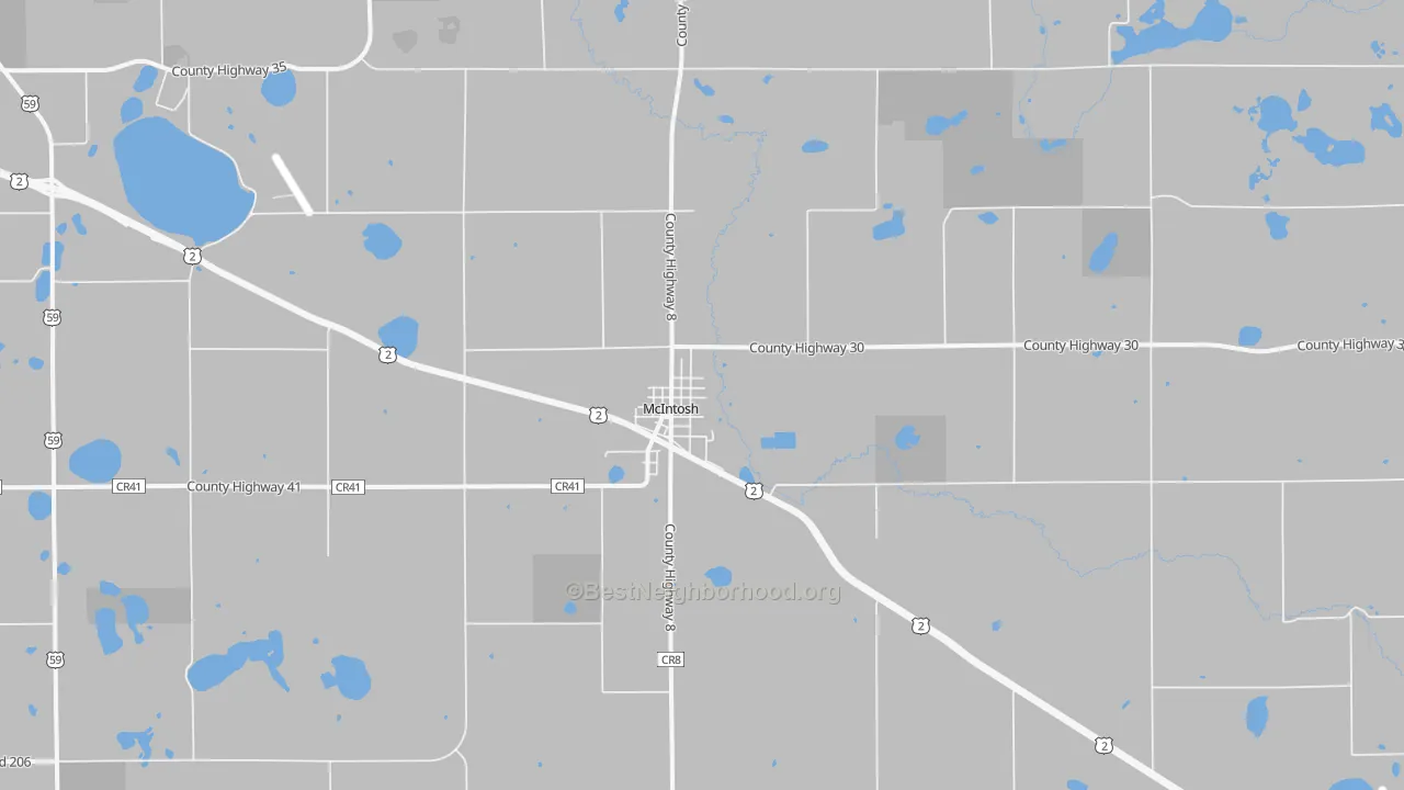 Transit Grade map of Mcintosh, MN