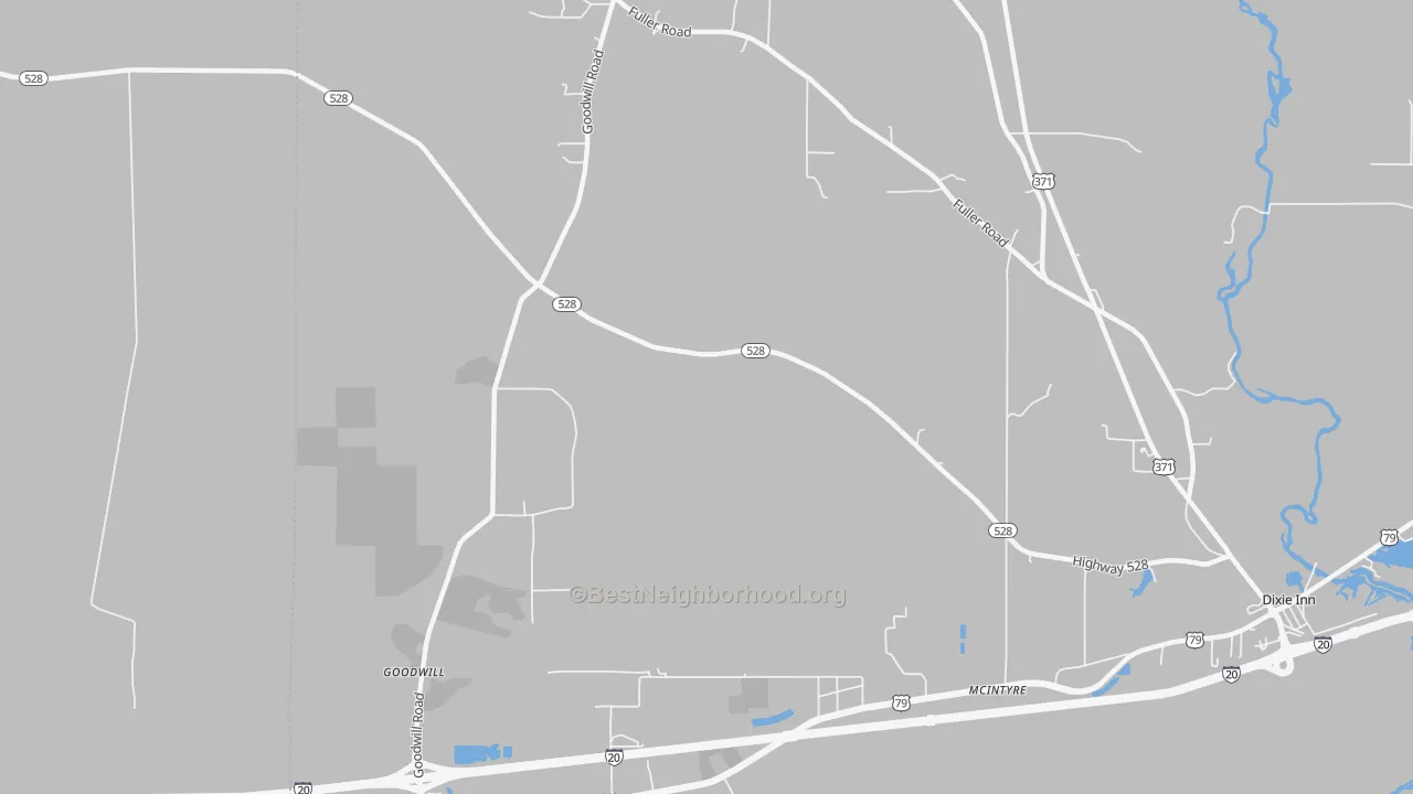 Transit Grade map of McIntyre, LA