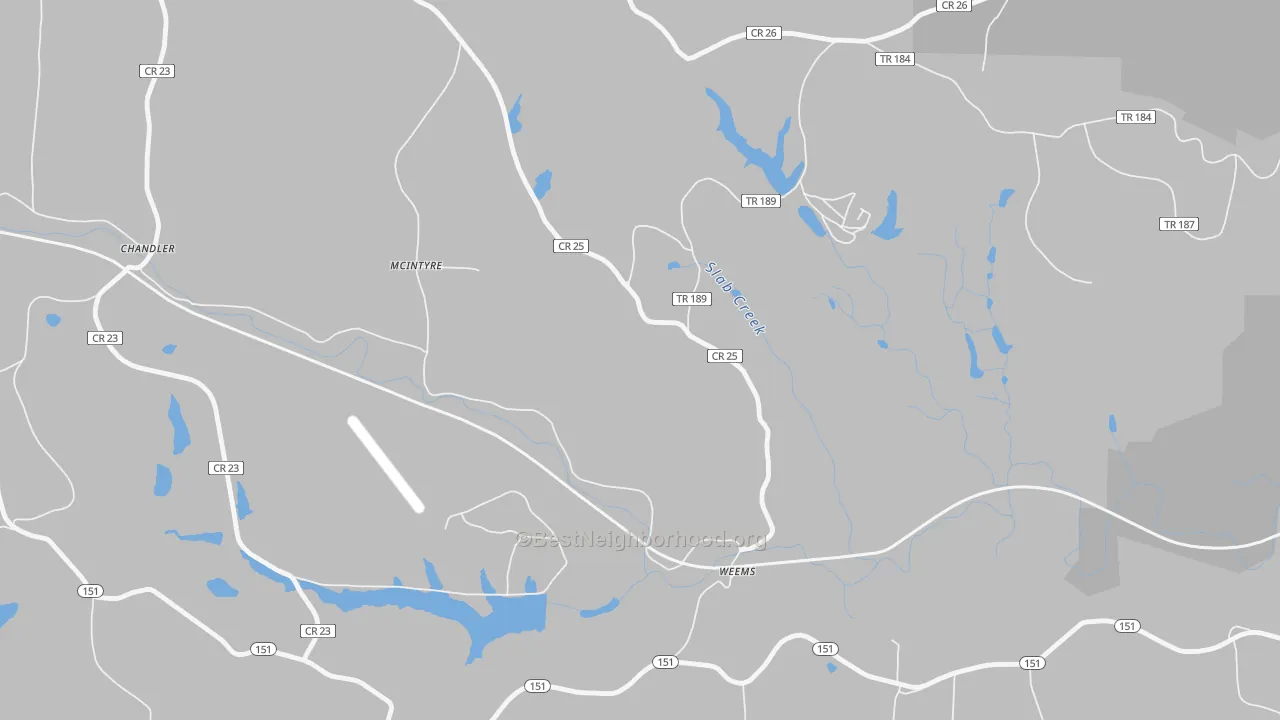 Transit Grade map of McIntyre, OH