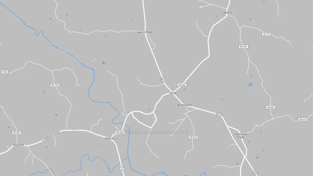 Transit Grade map of McKendree, VA