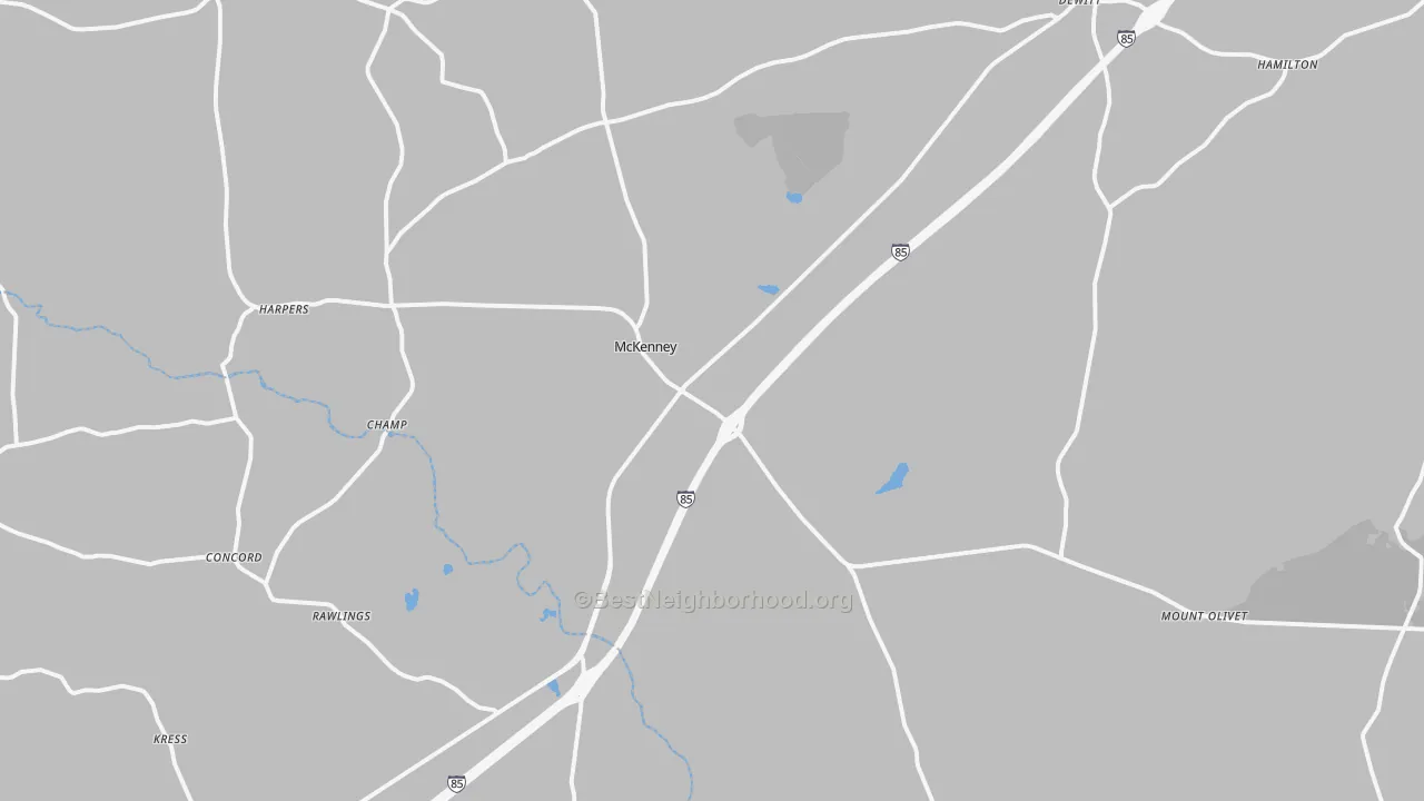 Transit Grade map of McKenney, VA