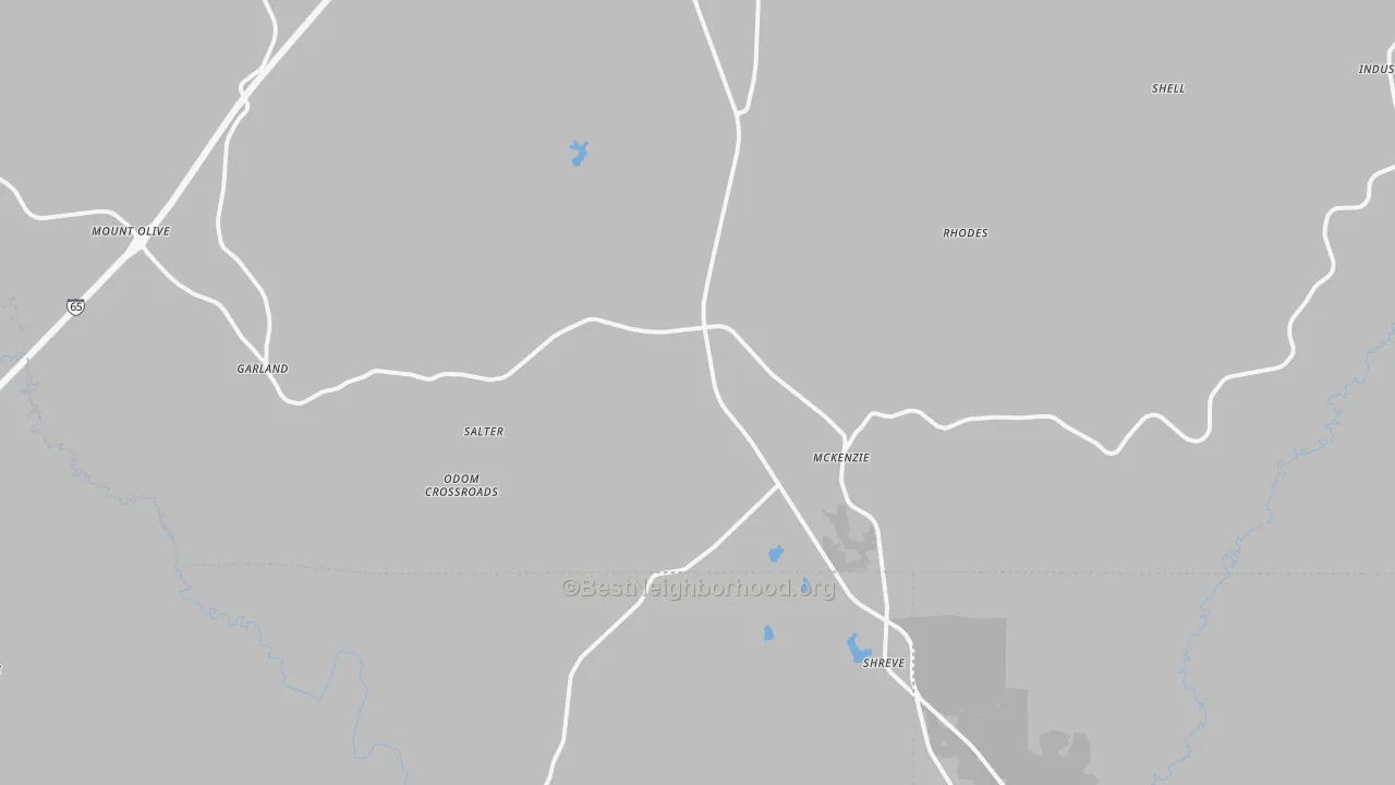 Transit Grade map of McKenzie, AL