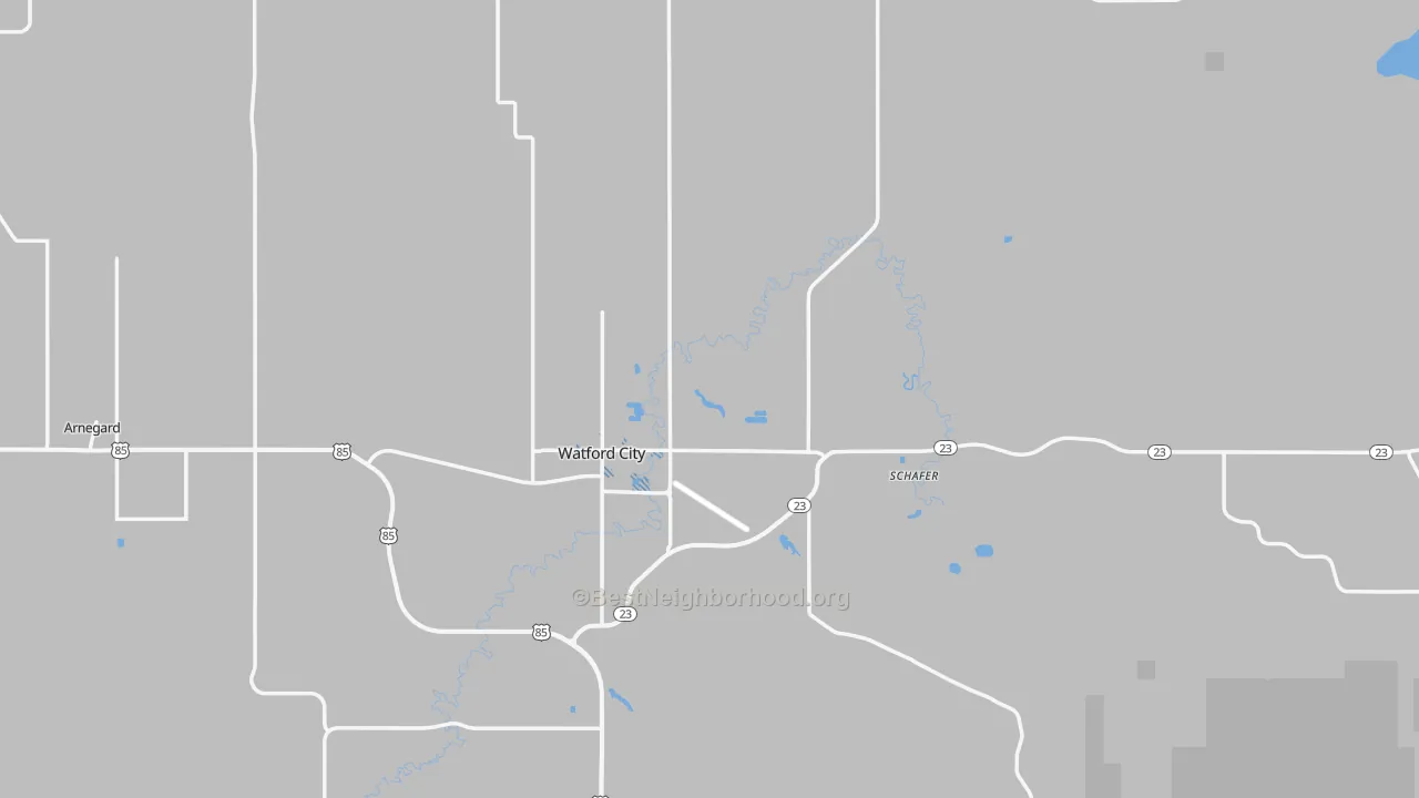 Transit Grade map of McKenzie County, ND