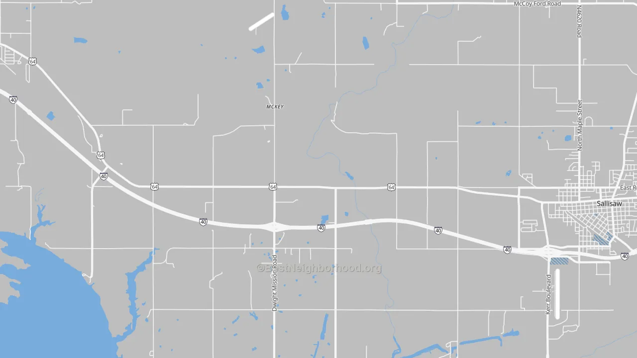 Transit Grade map of McKey, OK