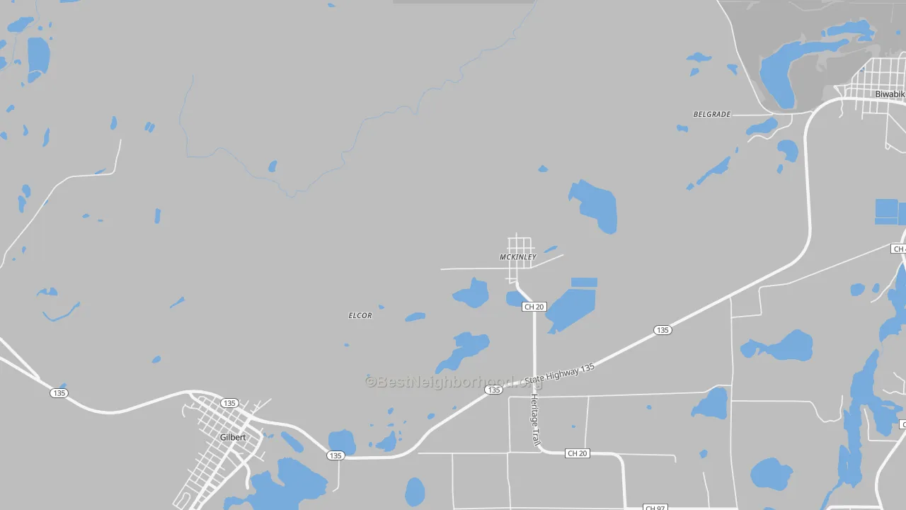 Transit Grade map of McKinley, MN